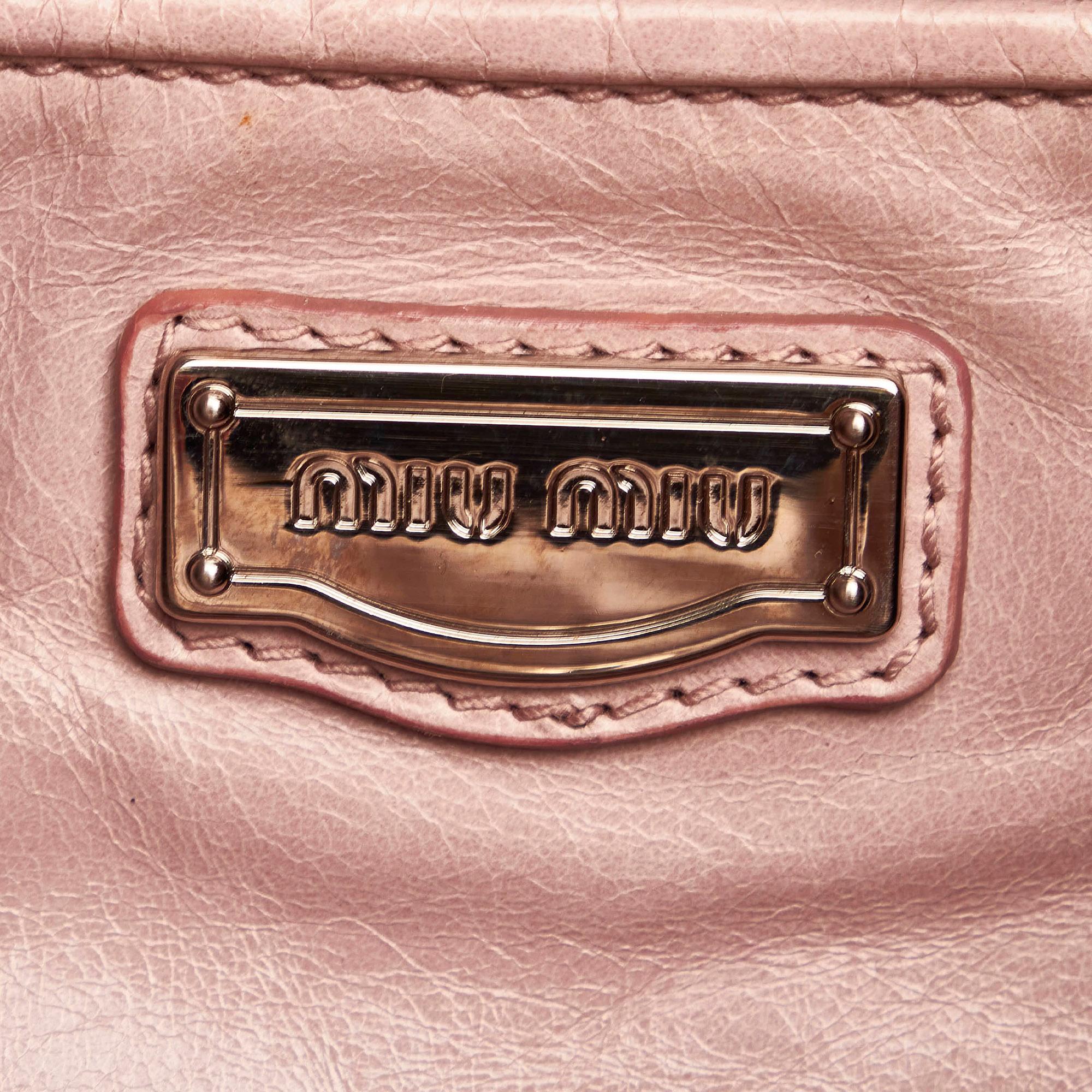 Miu Miu Vitello Shine Satchel (SHG-29496)
