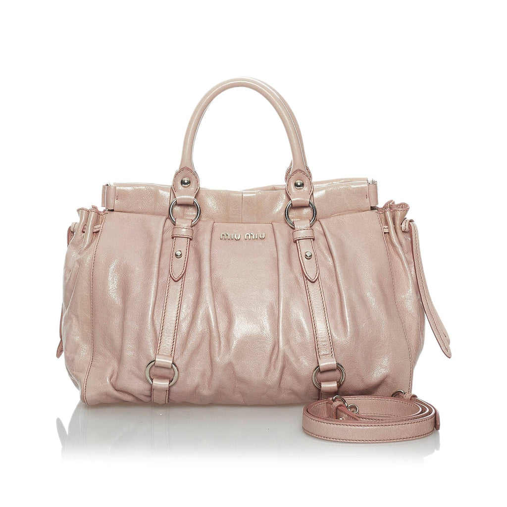 Miu Miu Vitello Shine Satchel (SHG-29496)