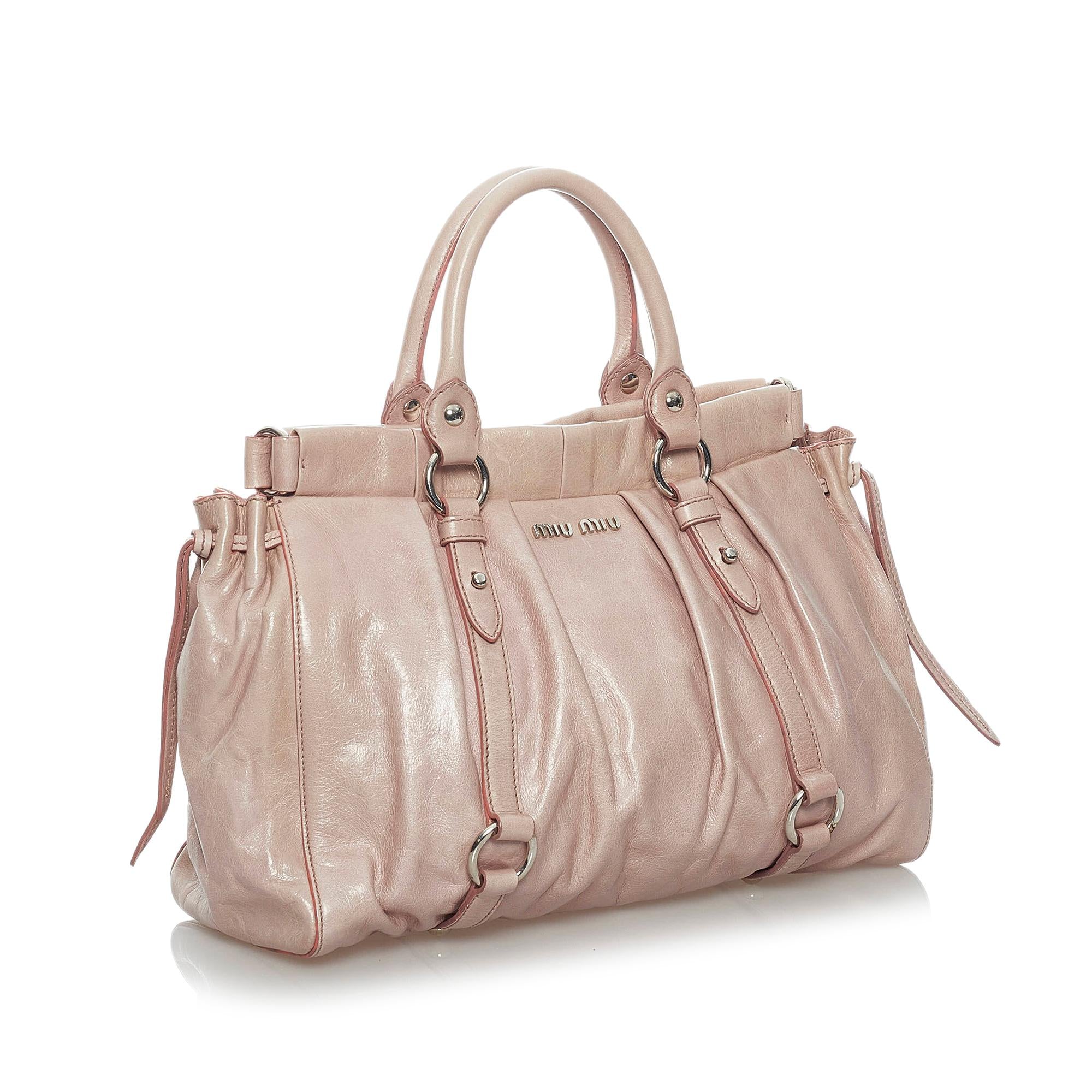 Miu Miu Vitello Shine Satchel (SHG-29496)