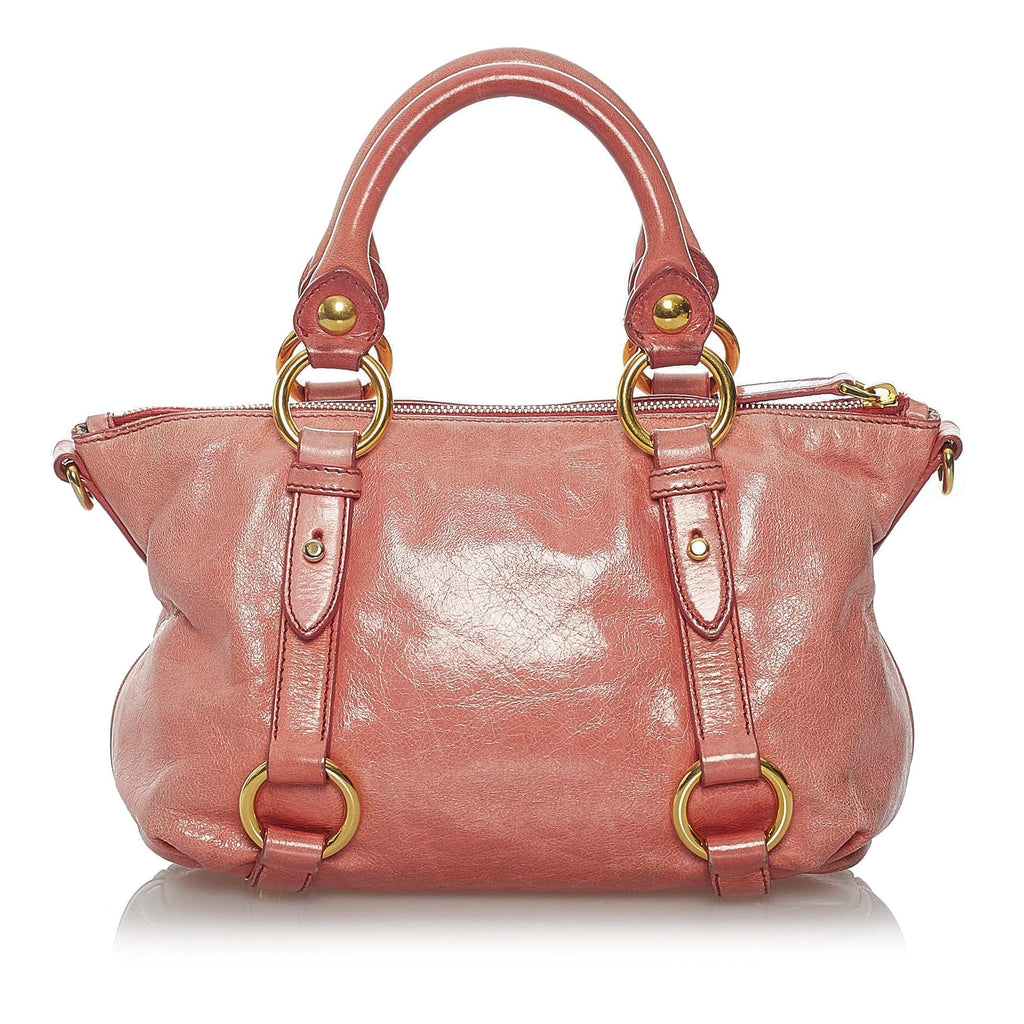 Miu Miu Vitello Shine Satchel (SHG-30051)