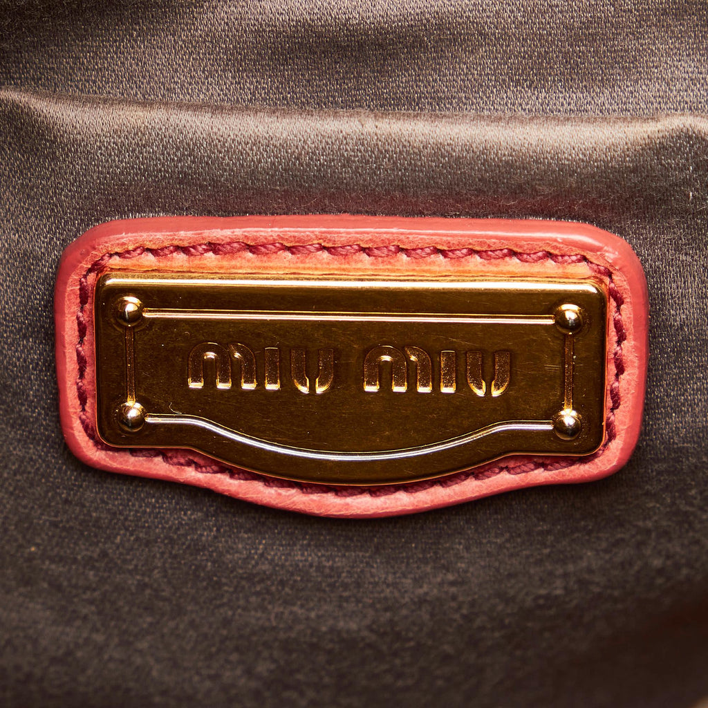 Miu Miu Vitello Shine Satchel (SHG-30051)
