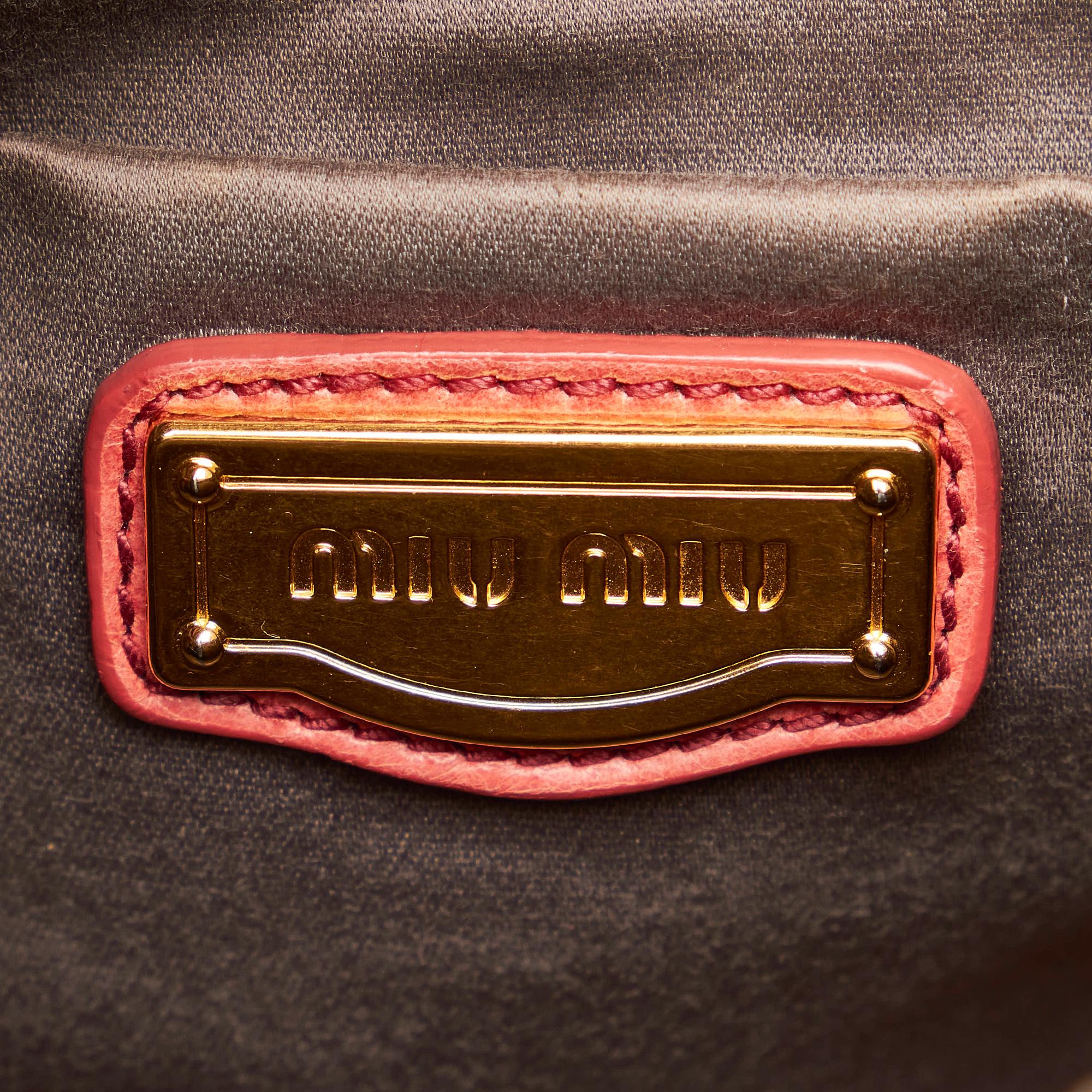 Miu Miu Vitello Shine Satchel (SHG-30051)