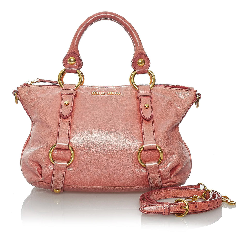 Miu Miu Vitello Shine Satchel (SHG-30051)