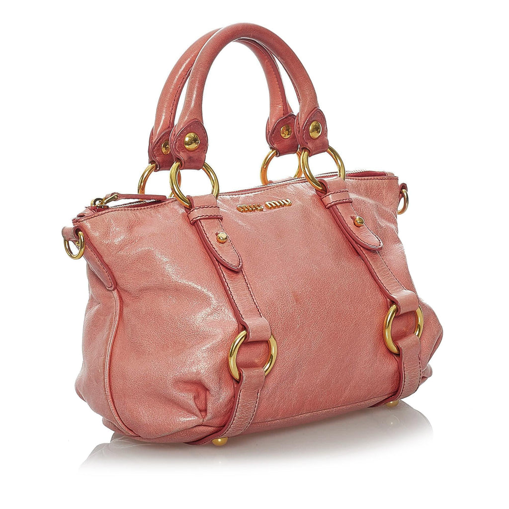 Miu Miu Vitello Shine Satchel (SHG-30051)