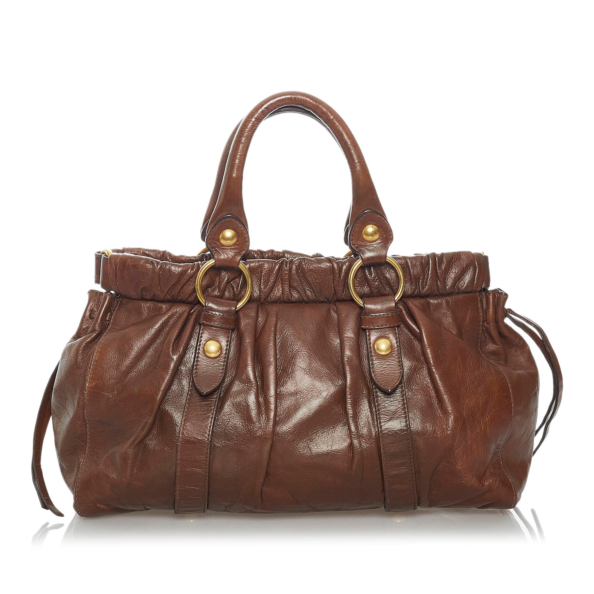 Miu Miu Vitello Shine Satchel (SHG-30060)