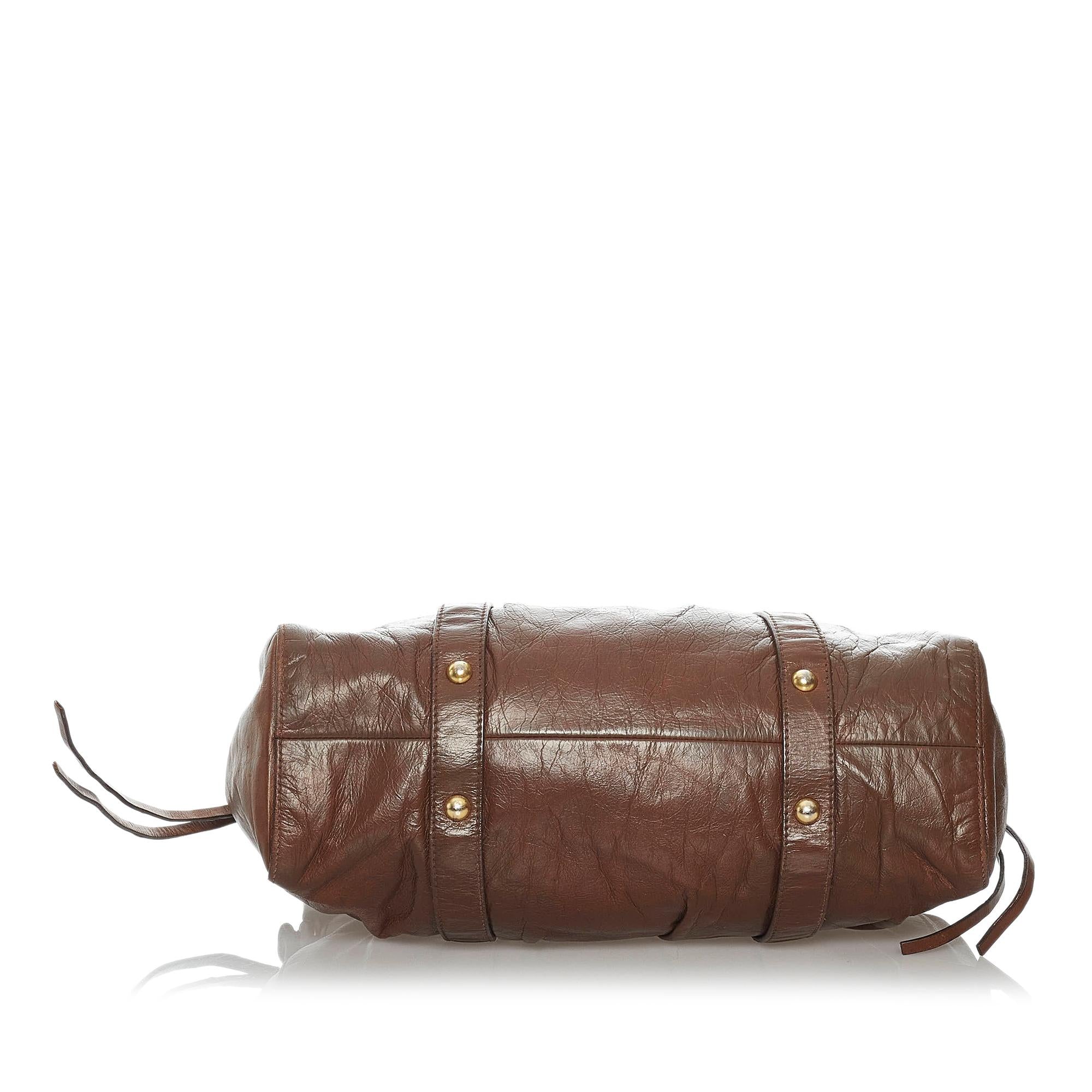 Miu Miu Vitello Shine Satchel (SHG-30060)