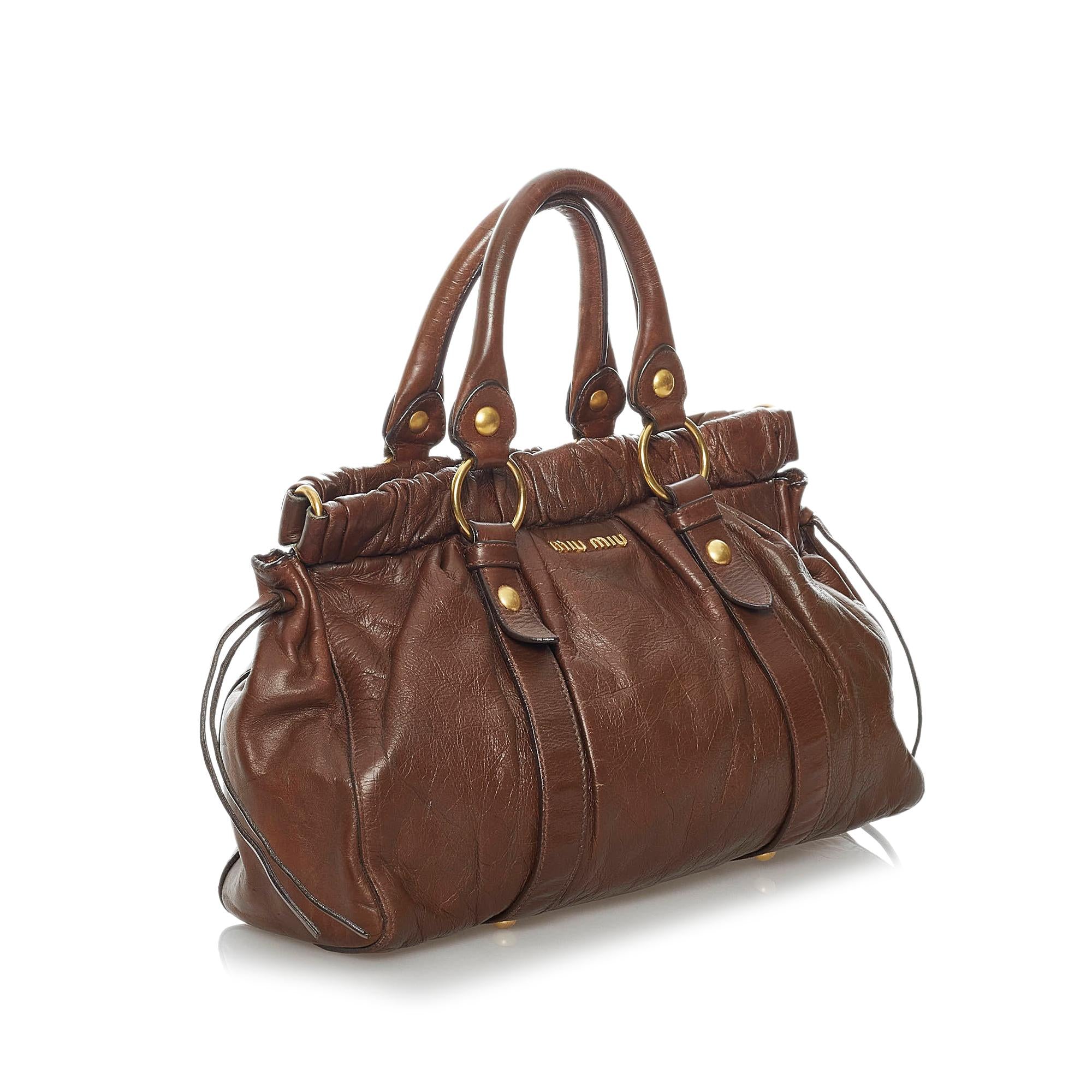 Miu Miu Vitello Shine Satchel (SHG-30060)