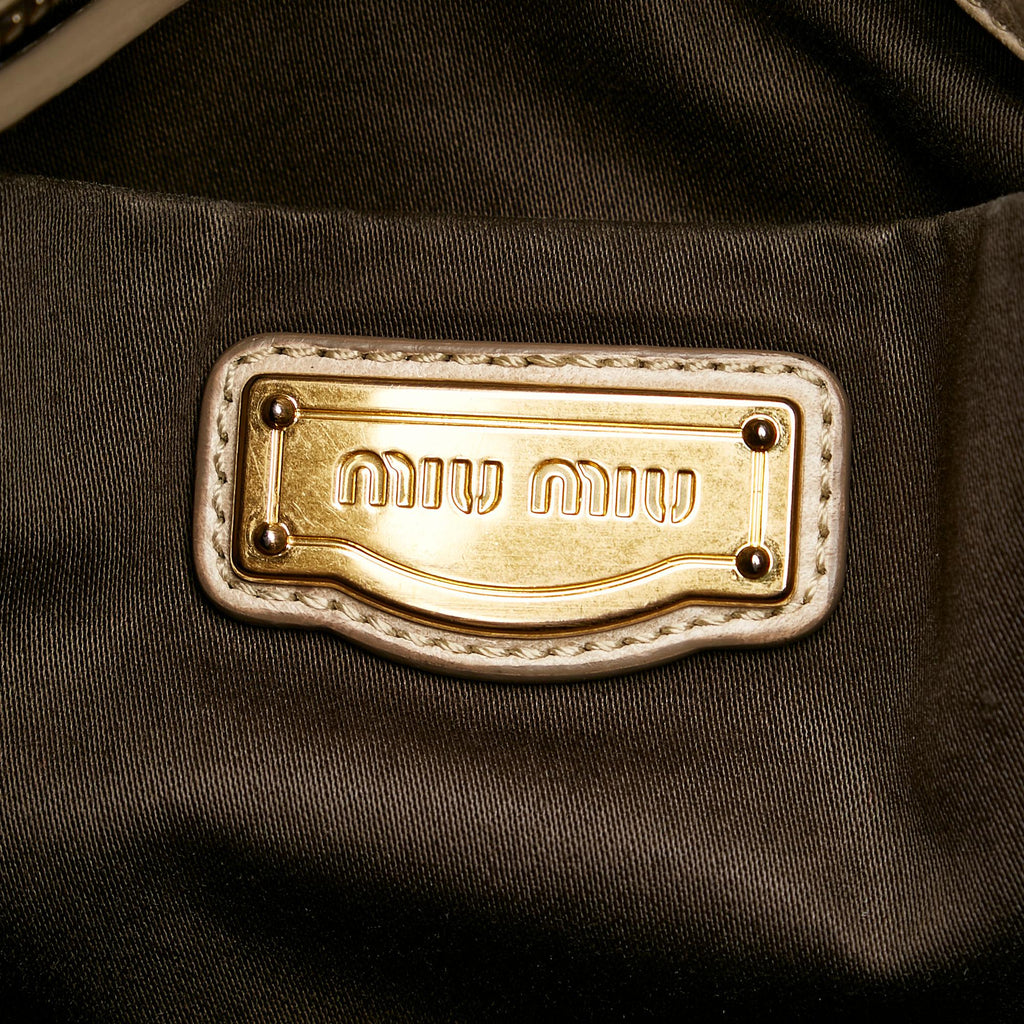 Miu Miu Vitello Shine Satchel (SHG-30352)