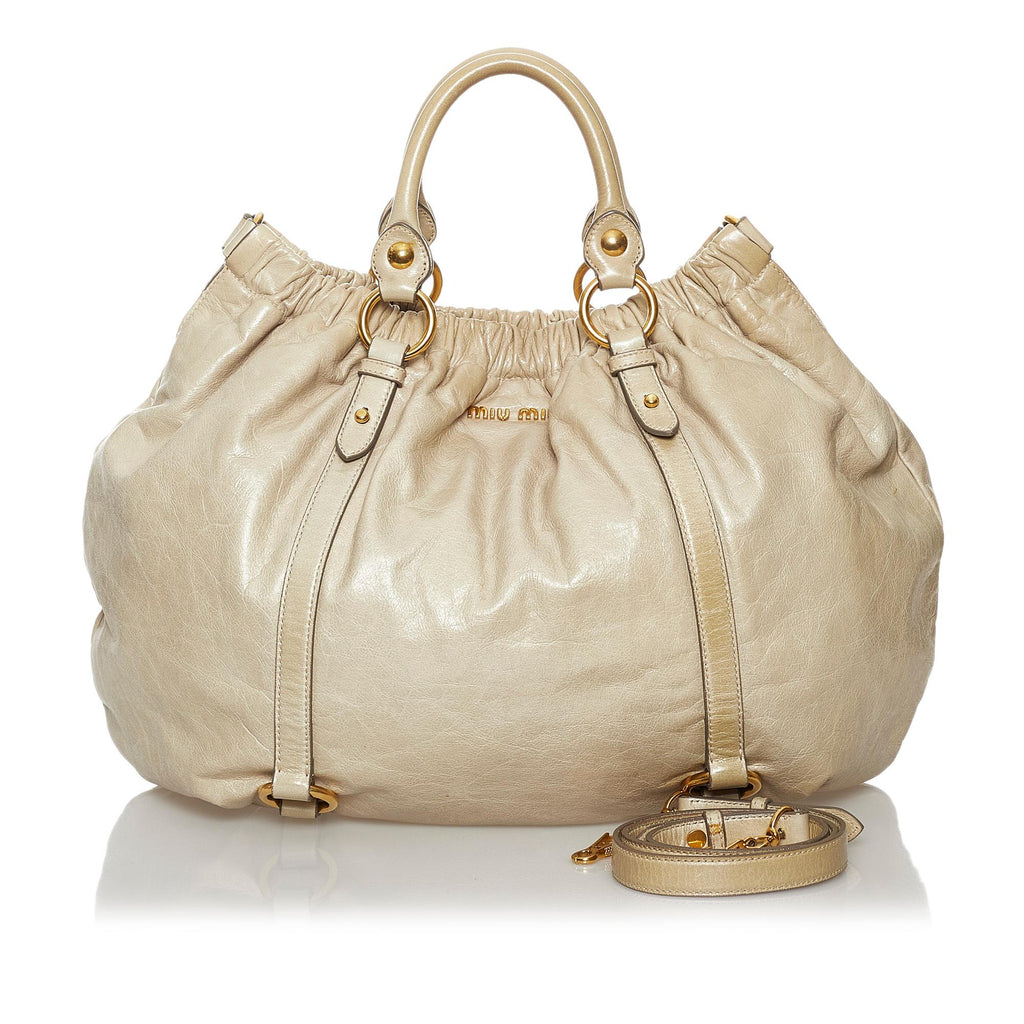 Miu Miu Vitello Shine Satchel (SHG-30352)