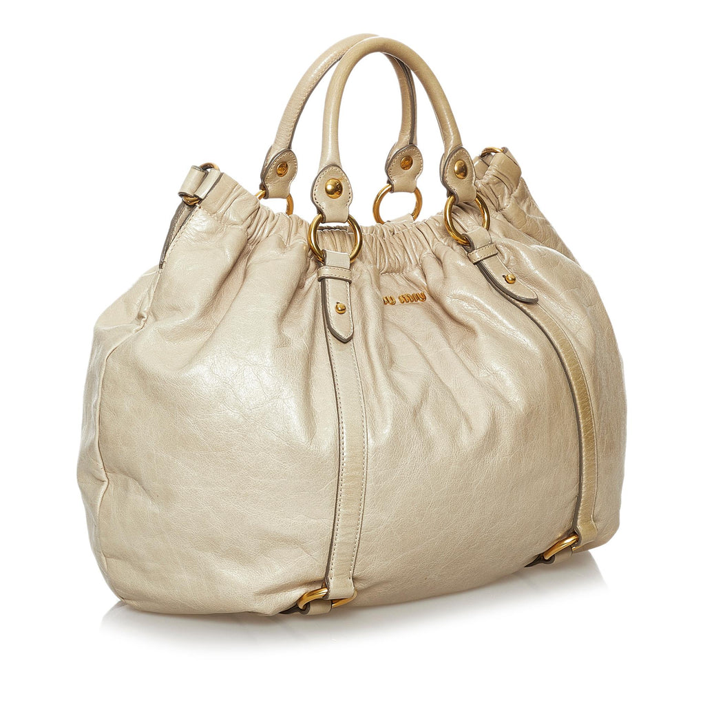 Miu Miu Vitello Shine Satchel (SHG-30352)
