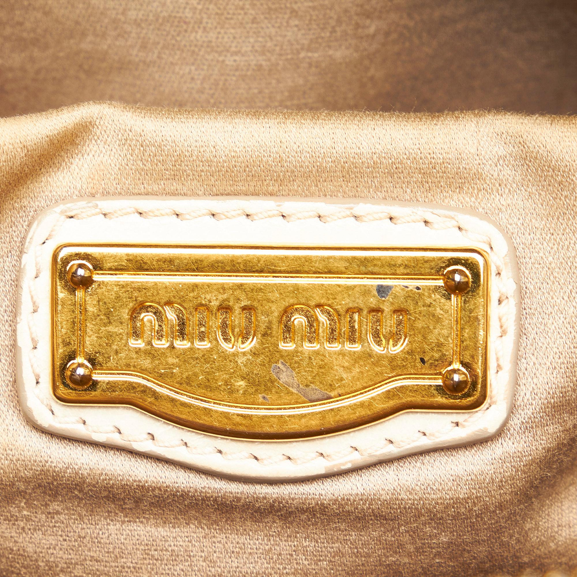 Miu Miu Vitello Shine Satchel (SHG-30422)