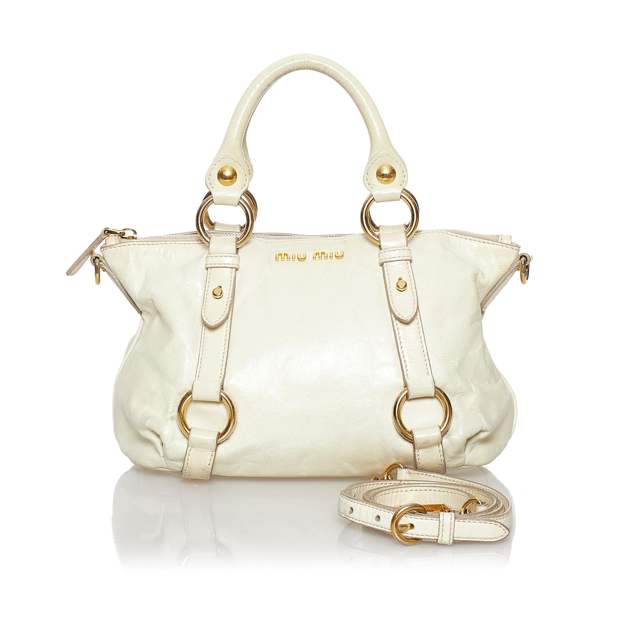 Miu Miu Vitello Shine Satchel (SHG-30422)