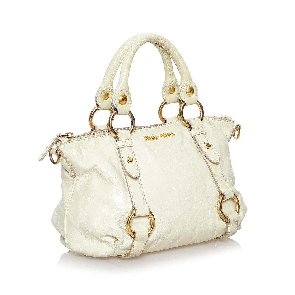 Miu Miu Vitello Shine Satchel (SHG-30422)