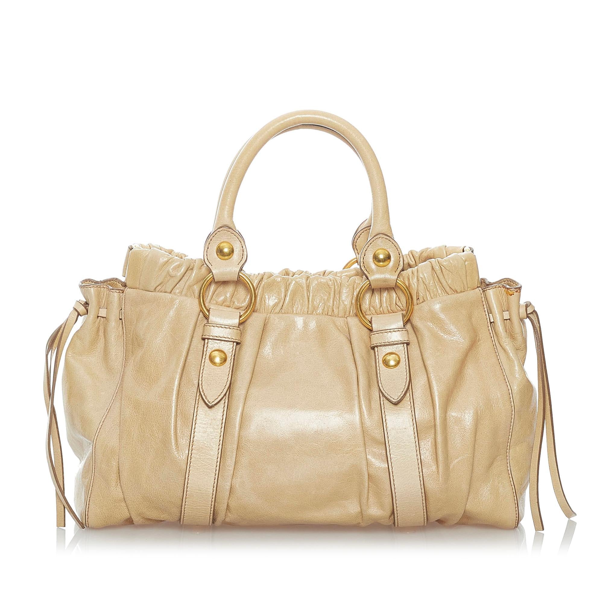 Miu Miu Vitello Shine Satchel (SHG-30614)