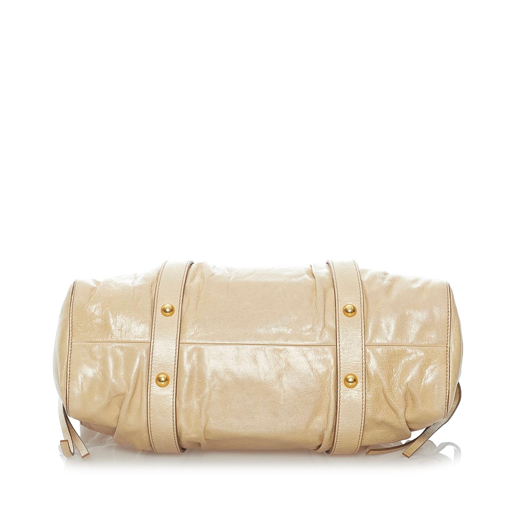 Miu Miu Vitello Shine Satchel (SHG-30614)