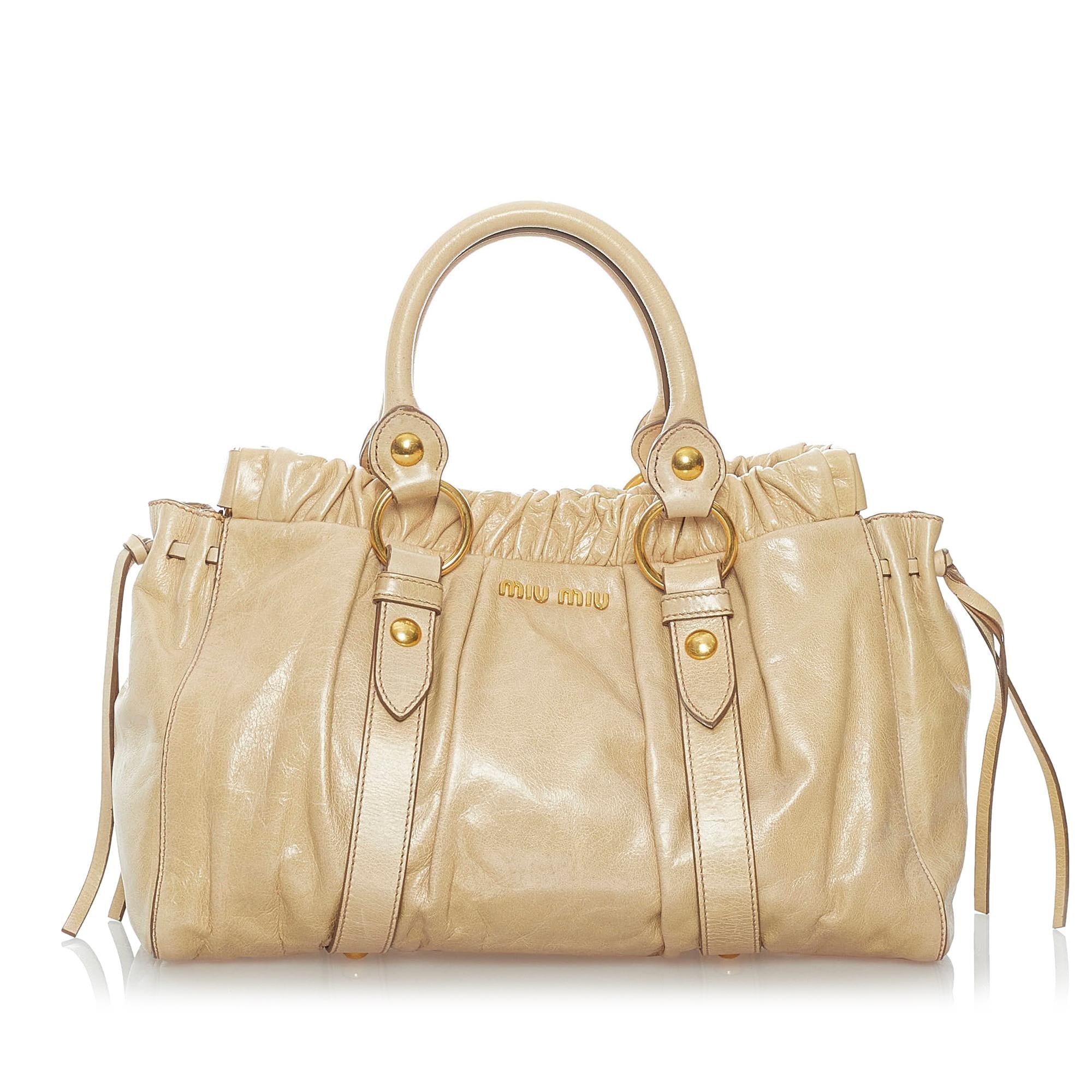 Miu Miu Vitello Shine Satchel (SHG-30614)