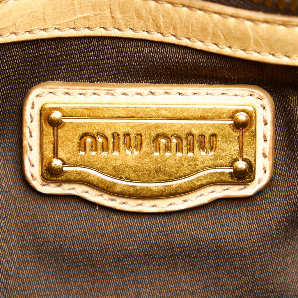 Miu Miu Vitello Shine Satchel (SHG-30614)