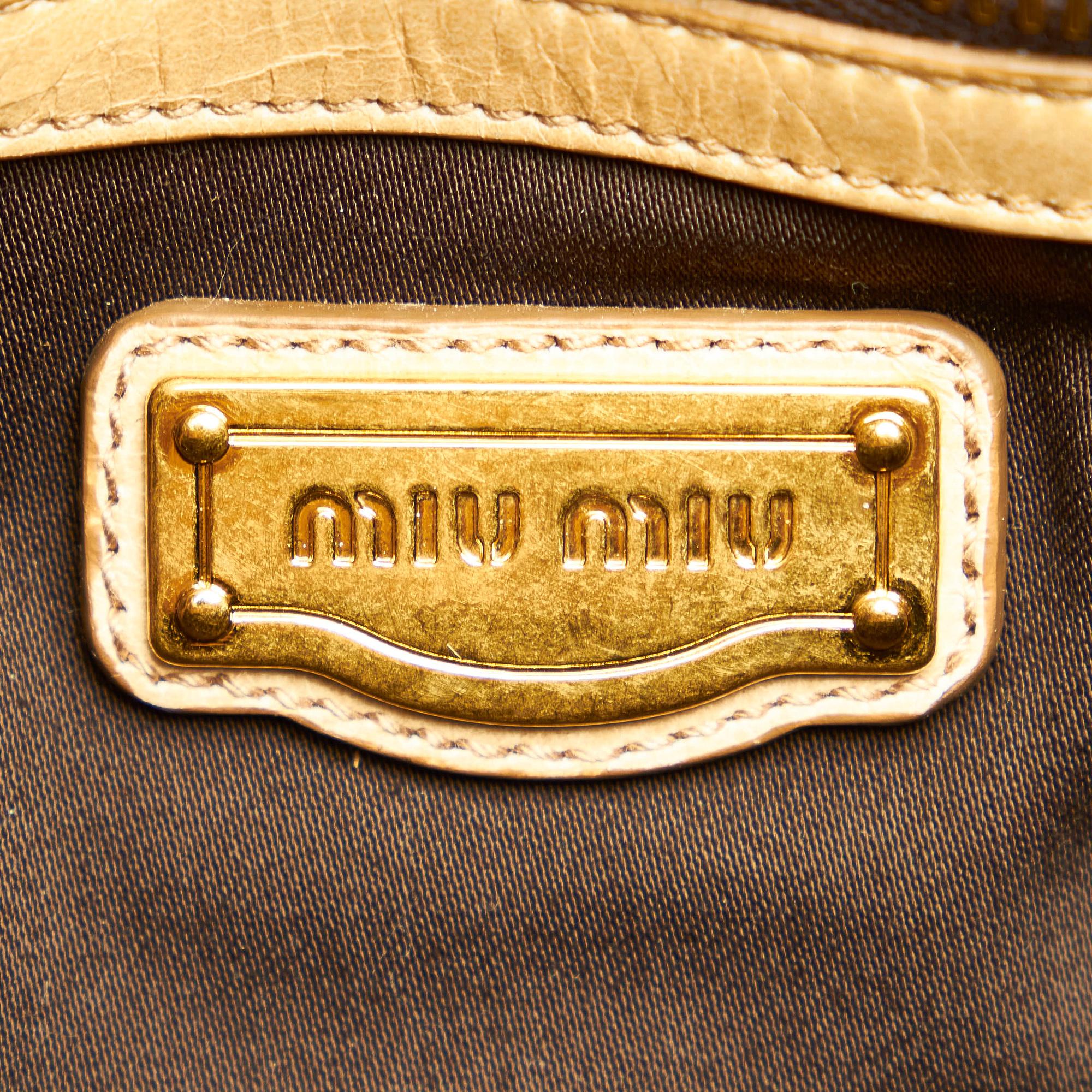 Miu Miu Vitello Shine Satchel (SHG-30614)
