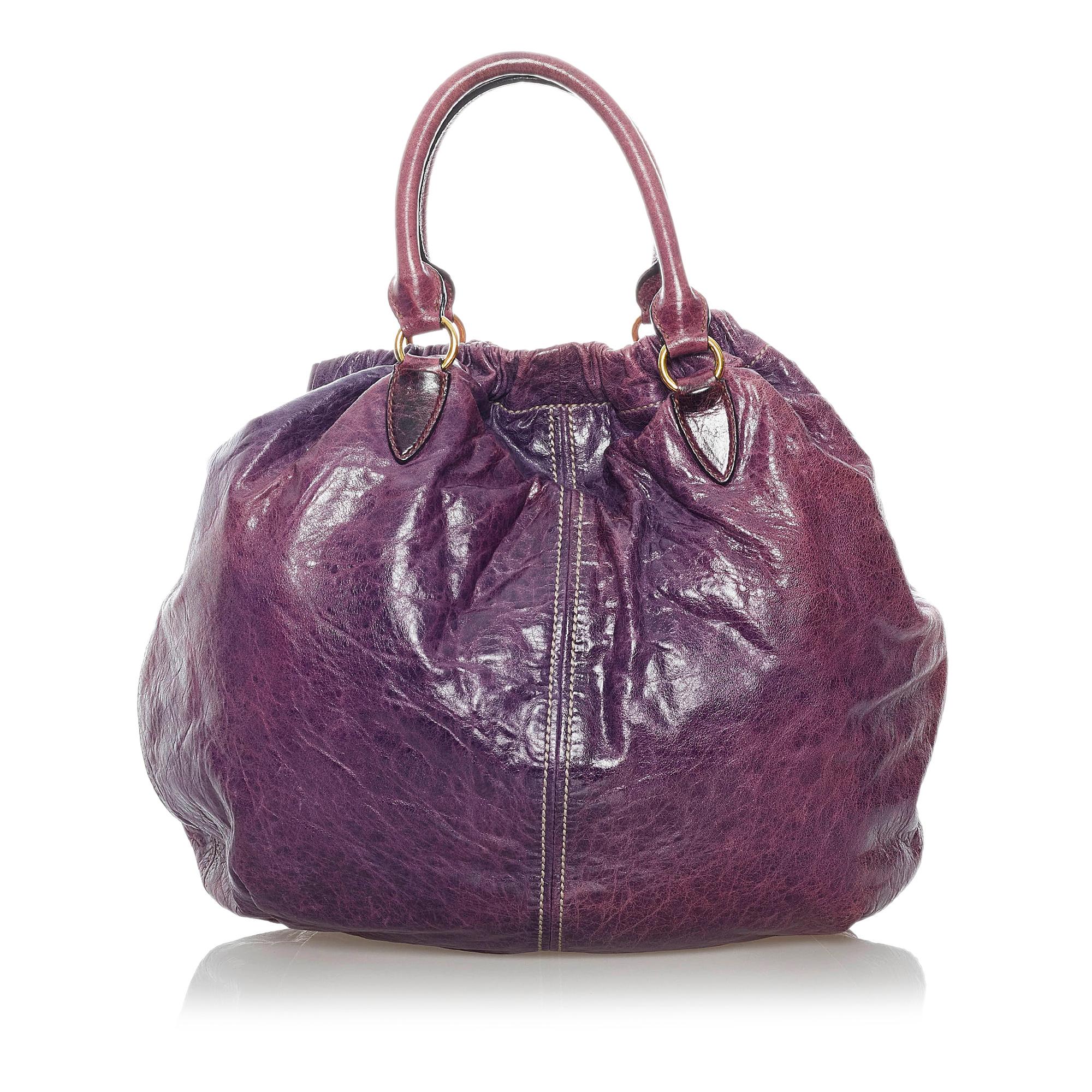 Miu Miu Vitello Shine Satchel (SHG-30844)