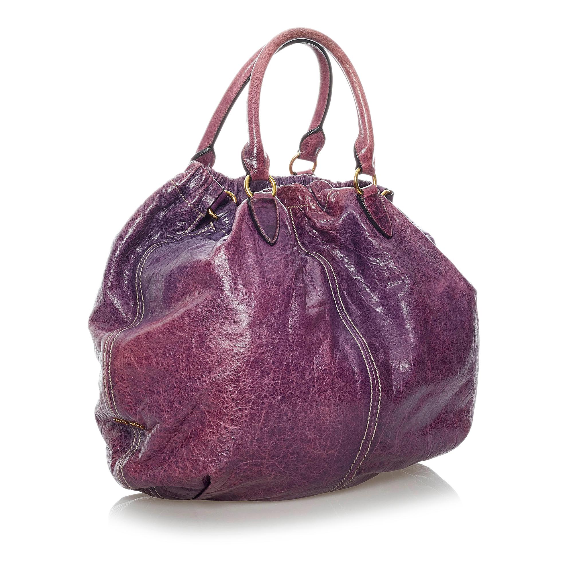 Miu Miu Vitello Shine Satchel (SHG-30844)
