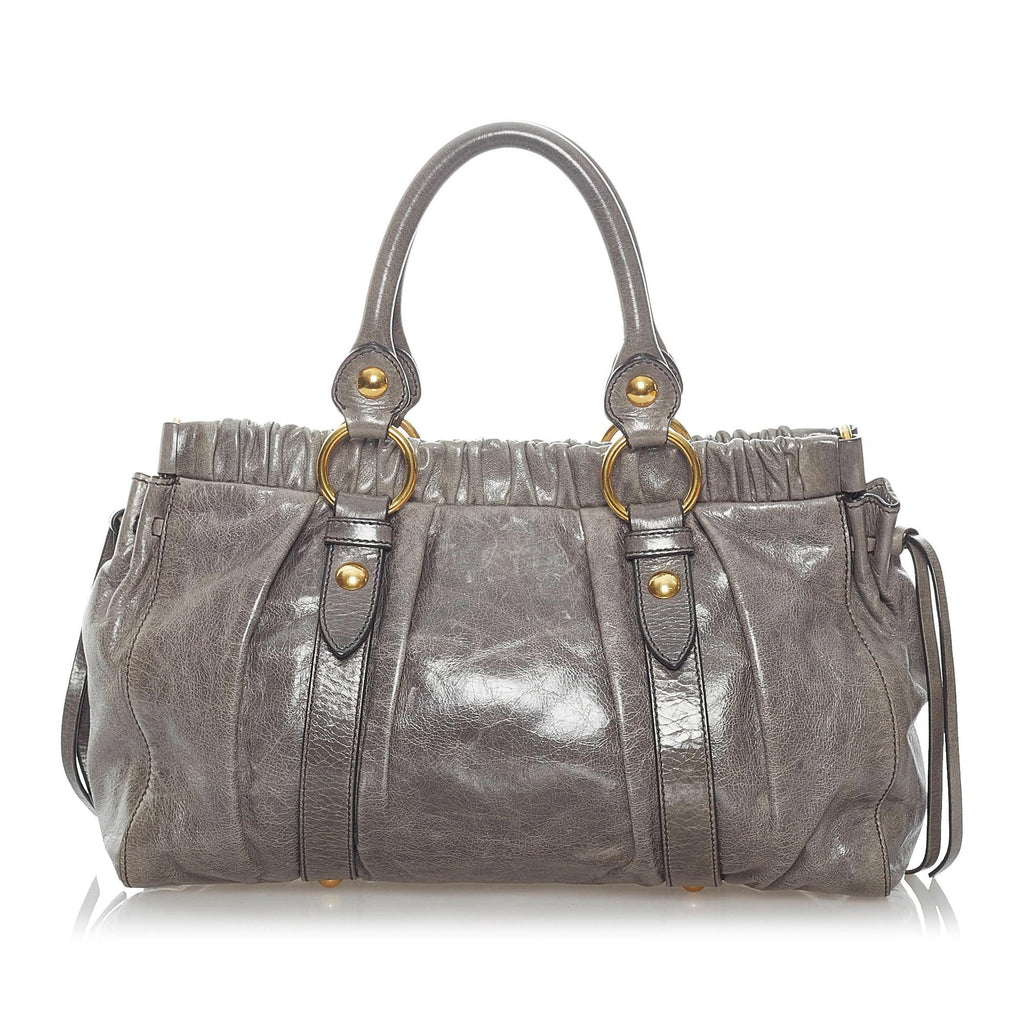 Miu Miu Vitello Shine Satchel (SHG-31408)