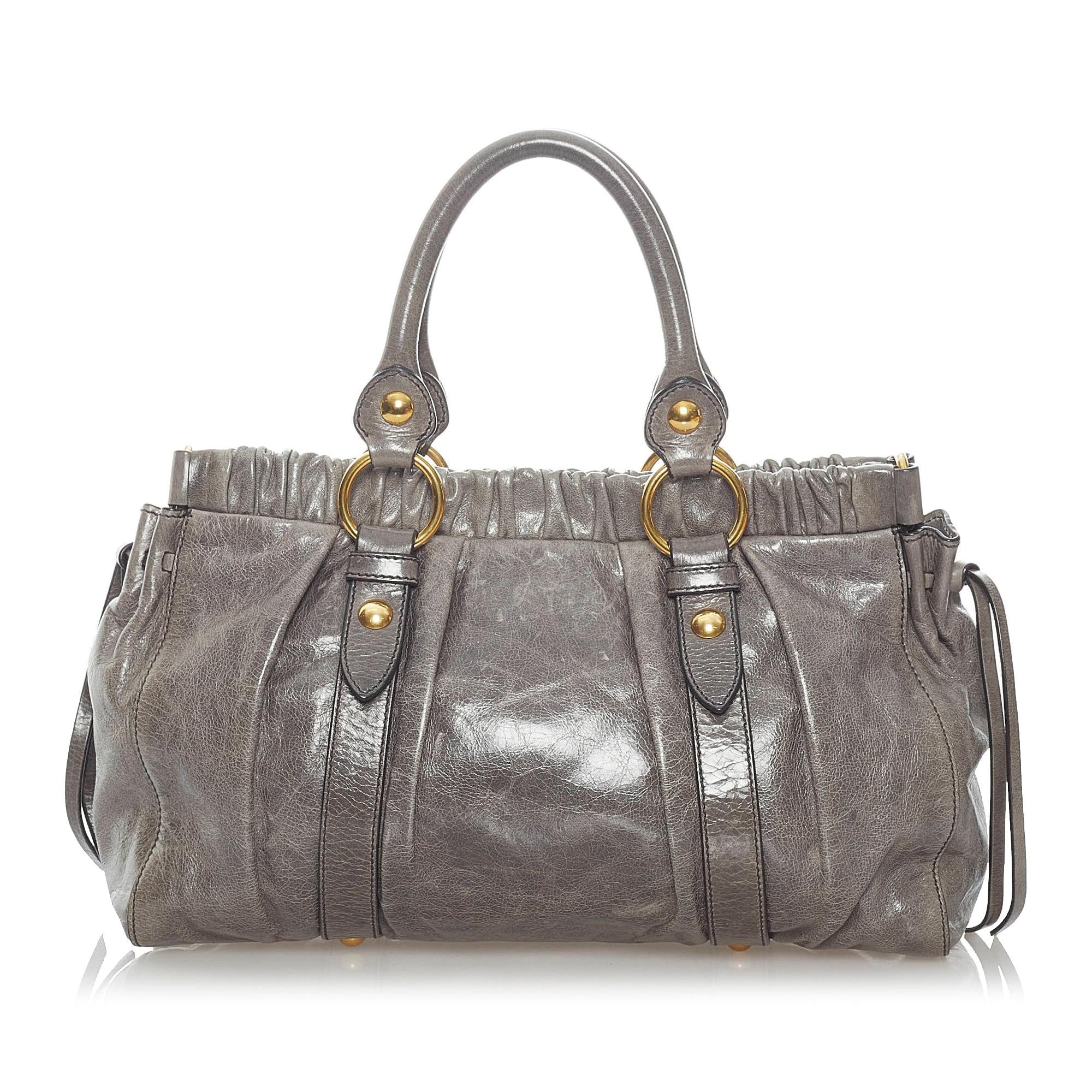 Miu Miu Vitello Shine Satchel (SHG-31408)