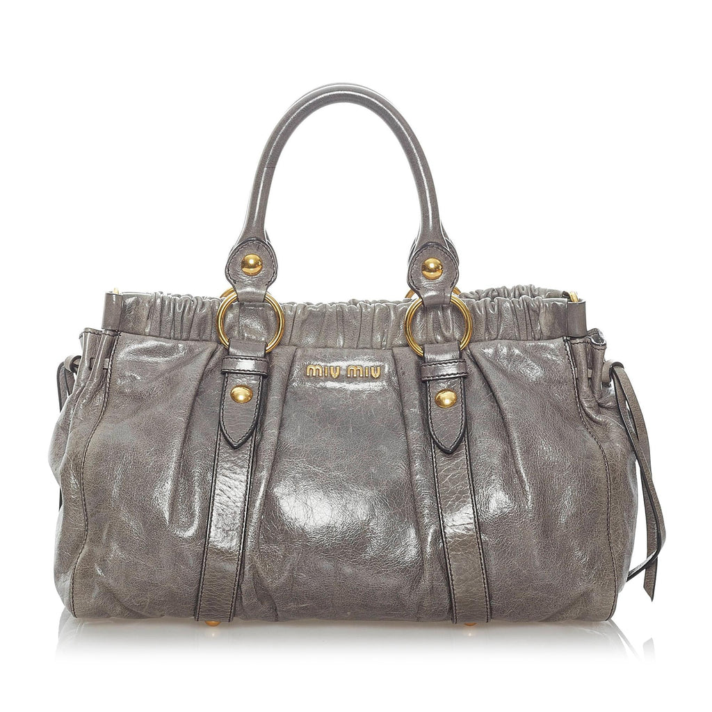 Miu Miu Vitello Shine Satchel (SHG-31408)