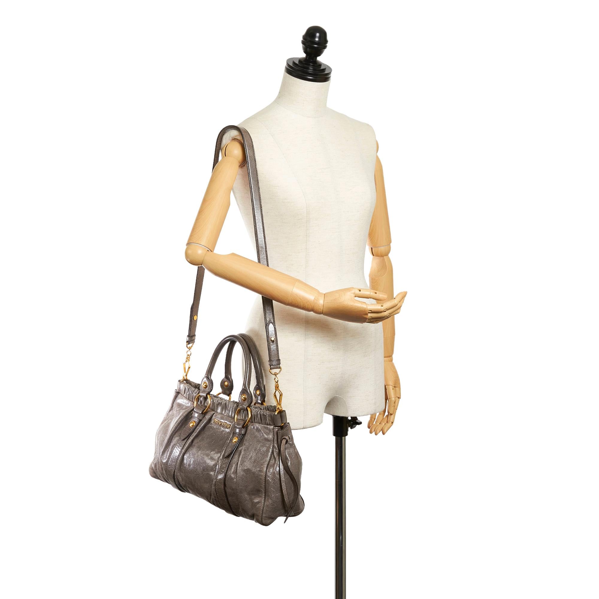 Miu Miu Vitello Shine Satchel (SHG-31408)