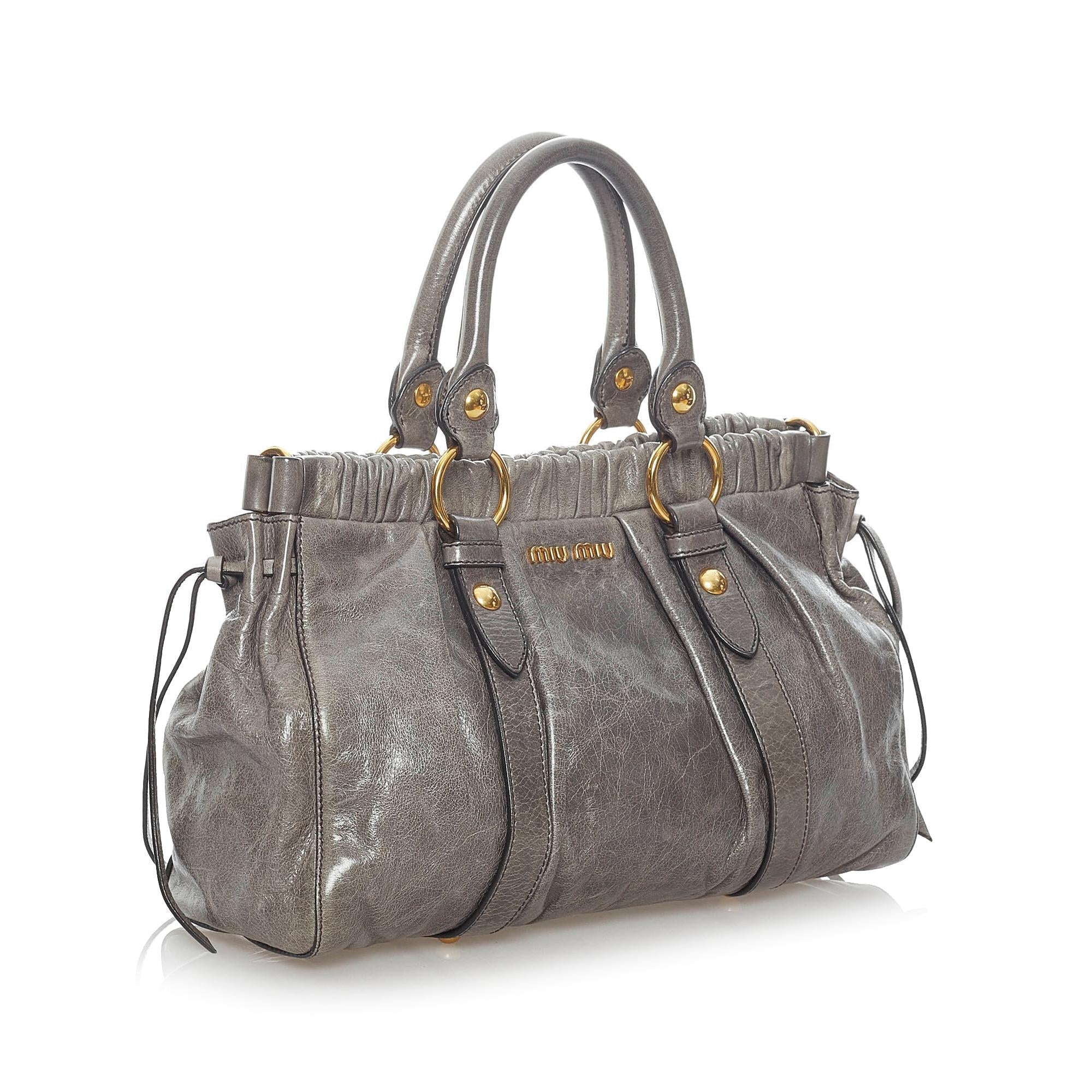 Miu Miu Vitello Shine Satchel (SHG-31408)