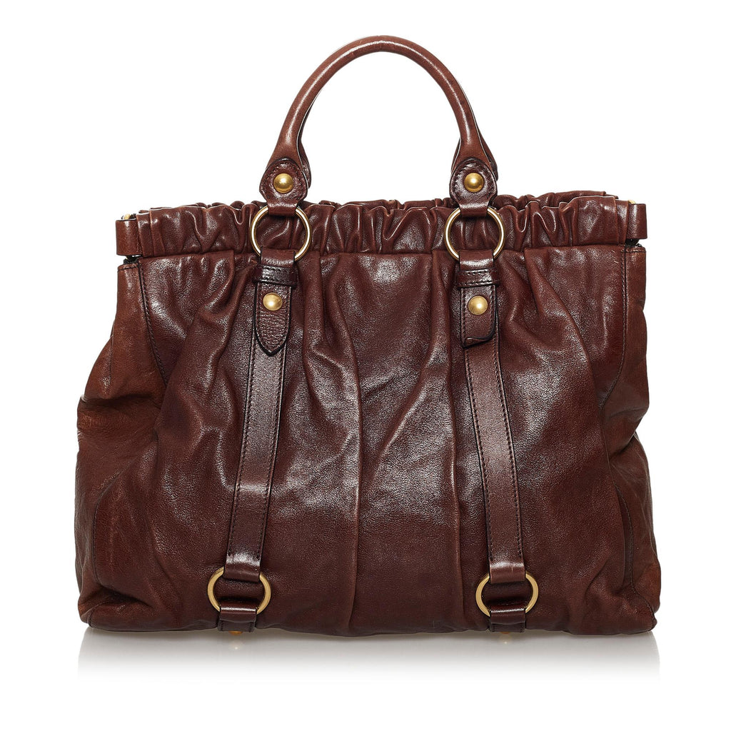 Miu Miu Vitello Shine Tote Bag (SHG-30246)