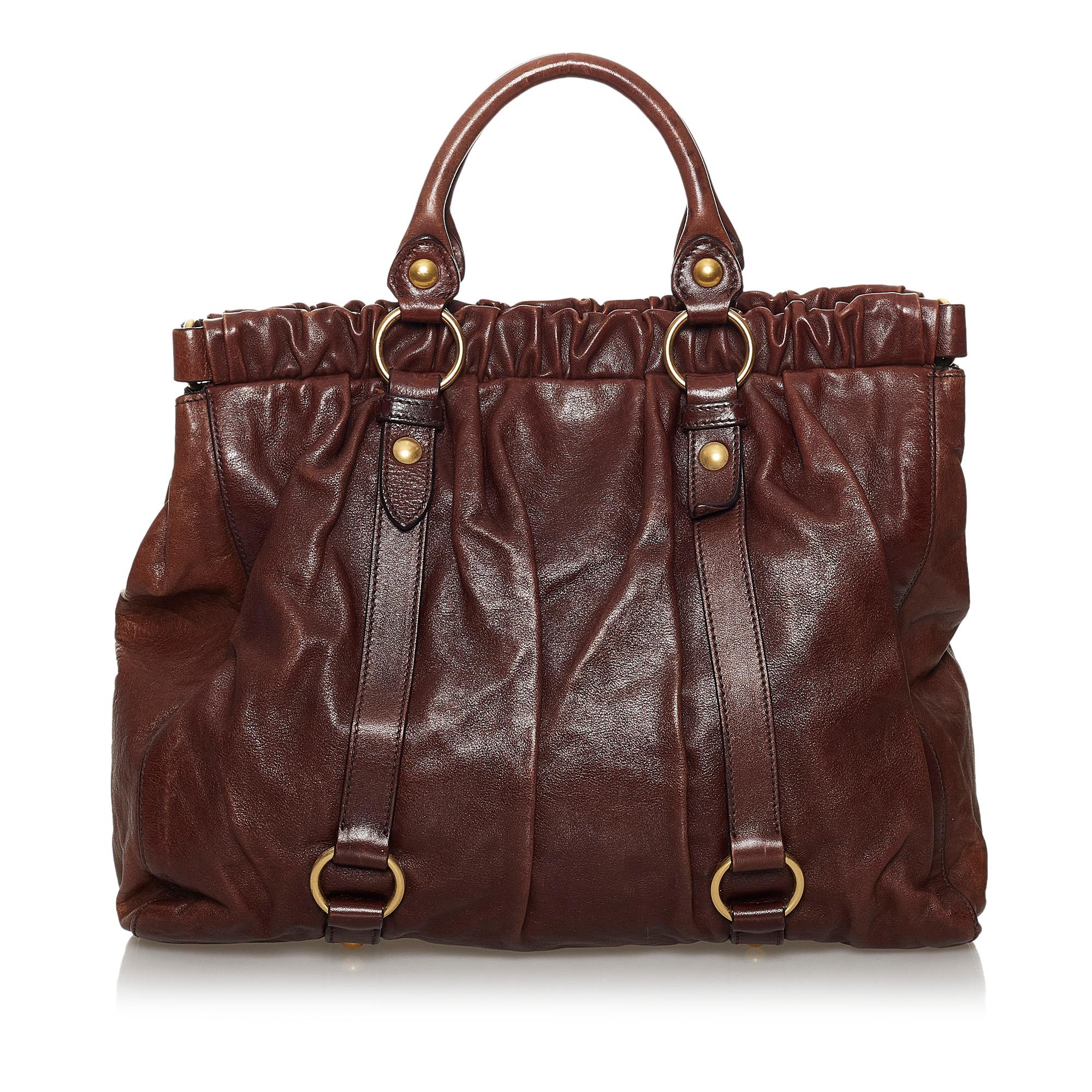 Miu Miu Vitello Shine Tote Bag (SHG-30246)