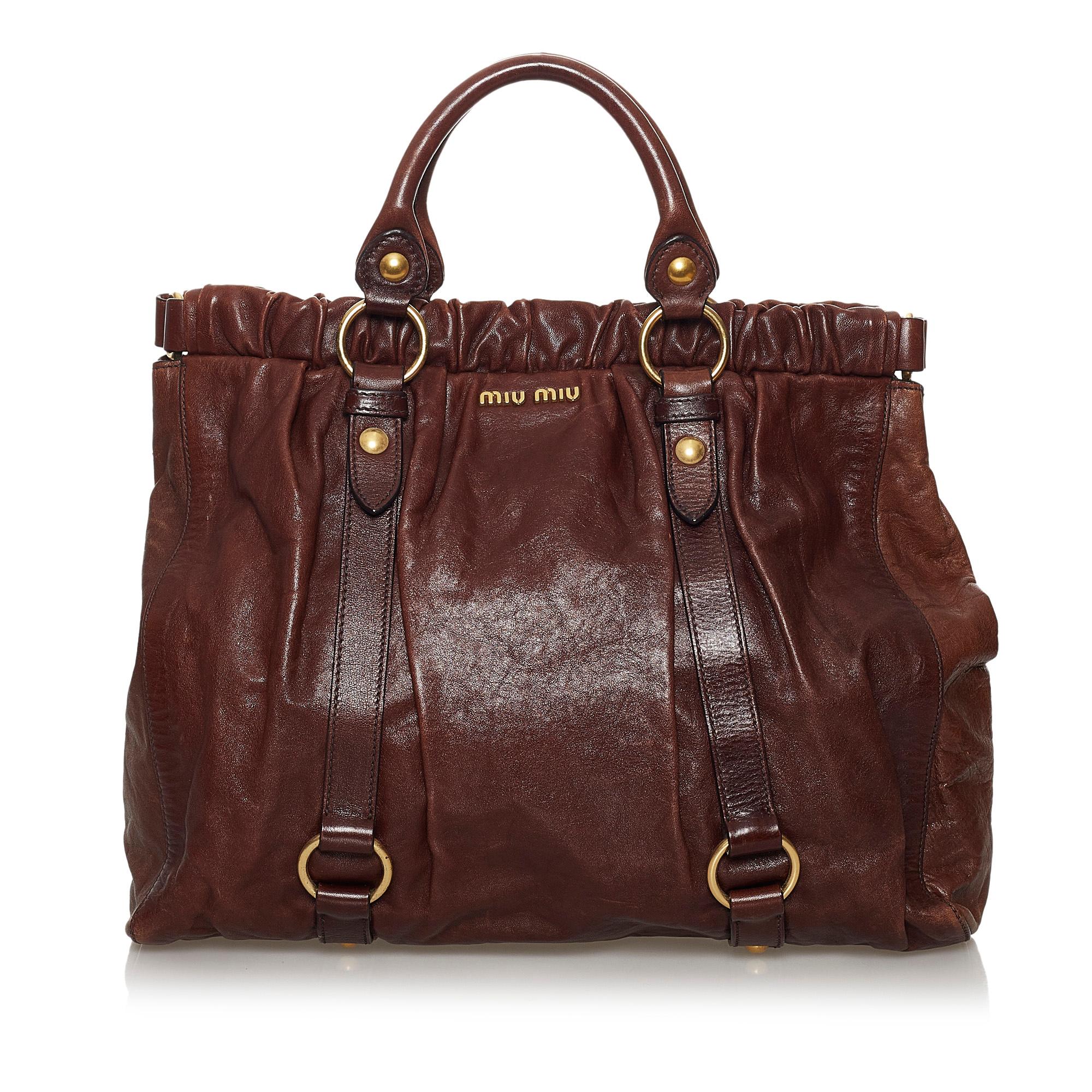 Miu Miu Vitello Shine Tote Bag (SHG-30246)