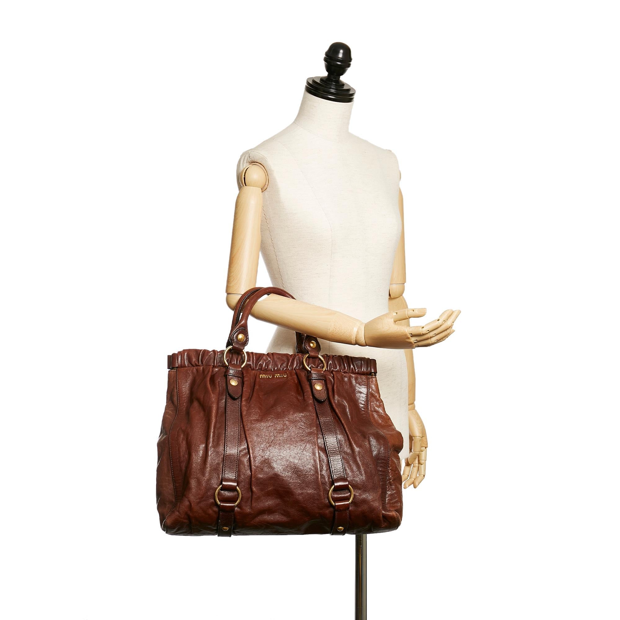 Miu Miu Vitello Shine Tote Bag (SHG-30246)
