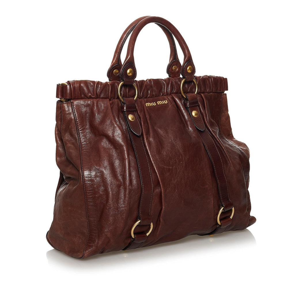 Miu Miu Vitello Shine Tote Bag (SHG-30246)
