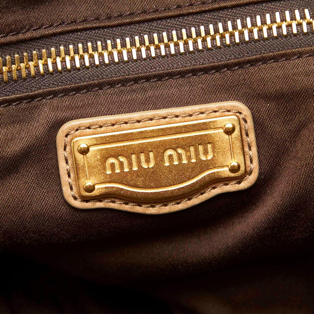Miu Miu Woven Leather Handbag (SHG-18644)