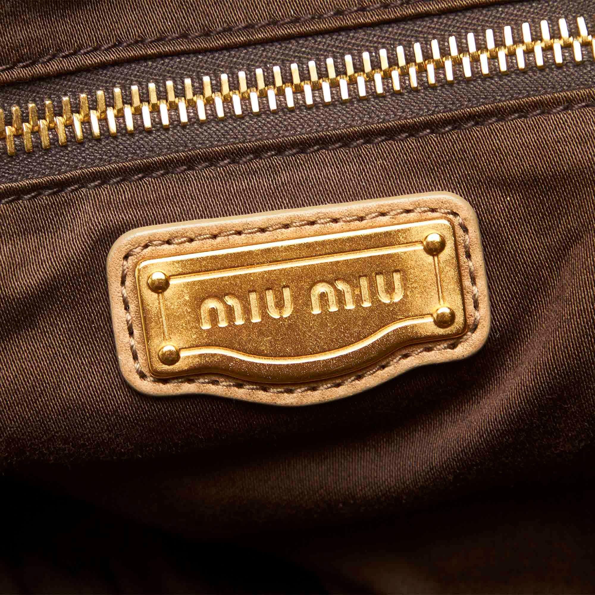 Miu Miu Woven Leather Handbag (SHG-18644)