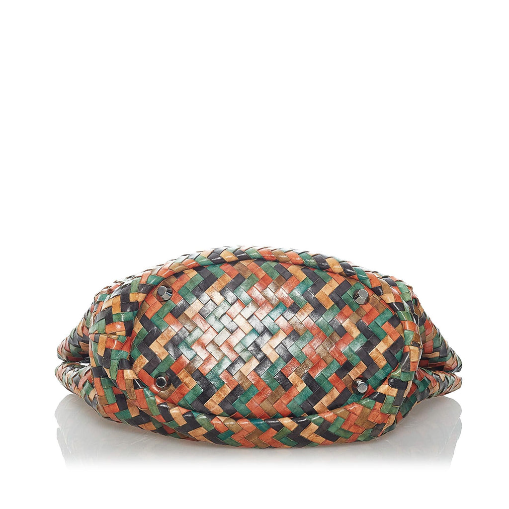 Miu Miu Woven Leather Tote Bag (SHG-31259)
