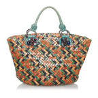 Miu Miu Woven Leather Tote Bag (SHG-31259)