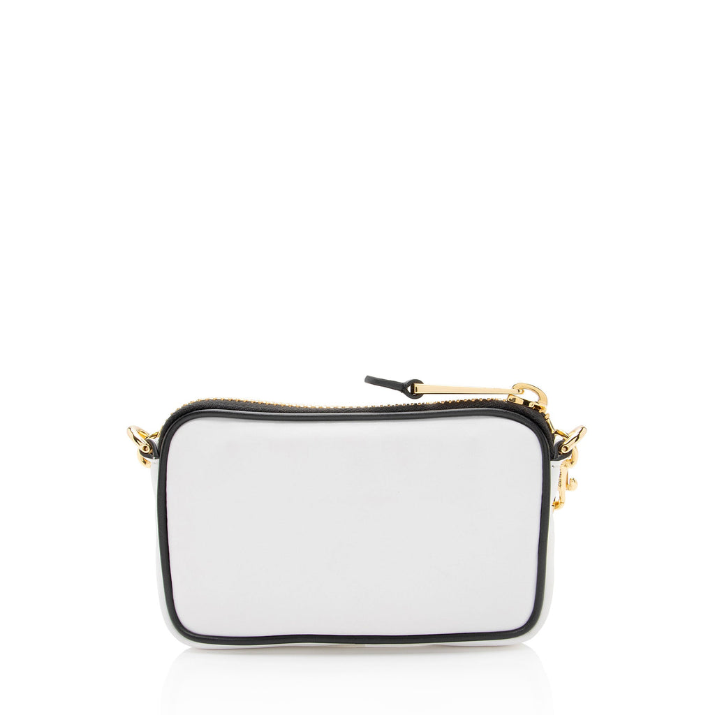 Moschino Calfskin Logo Mini Shoulder Bag (SHF-IYfpwn)