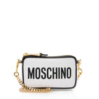 Moschino Calfskin Logo Mini Shoulder Bag (SHF-IYfpwn)