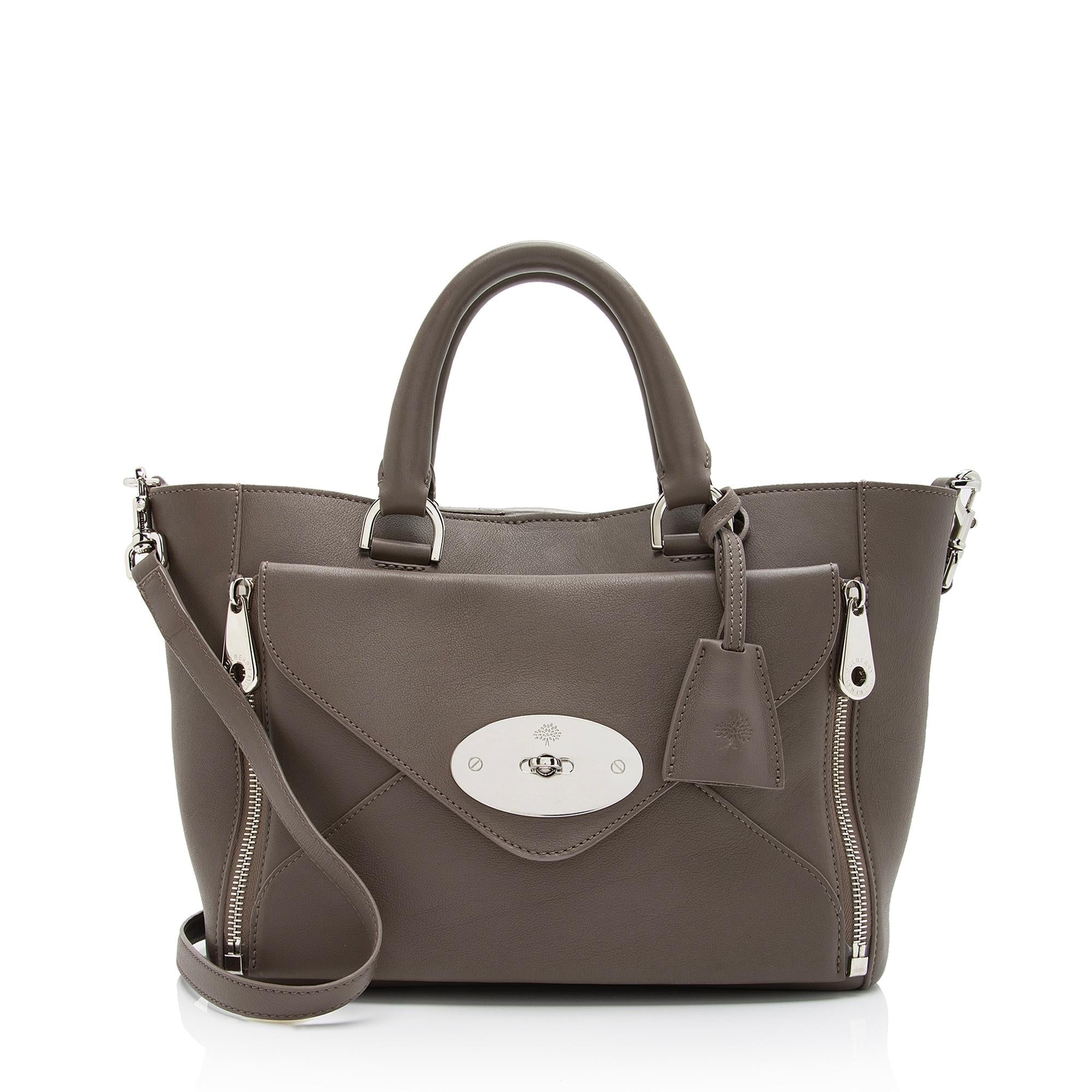 Mulberry Smooth Calfskin Willow Small Tote (SHF-F4rpMb)
