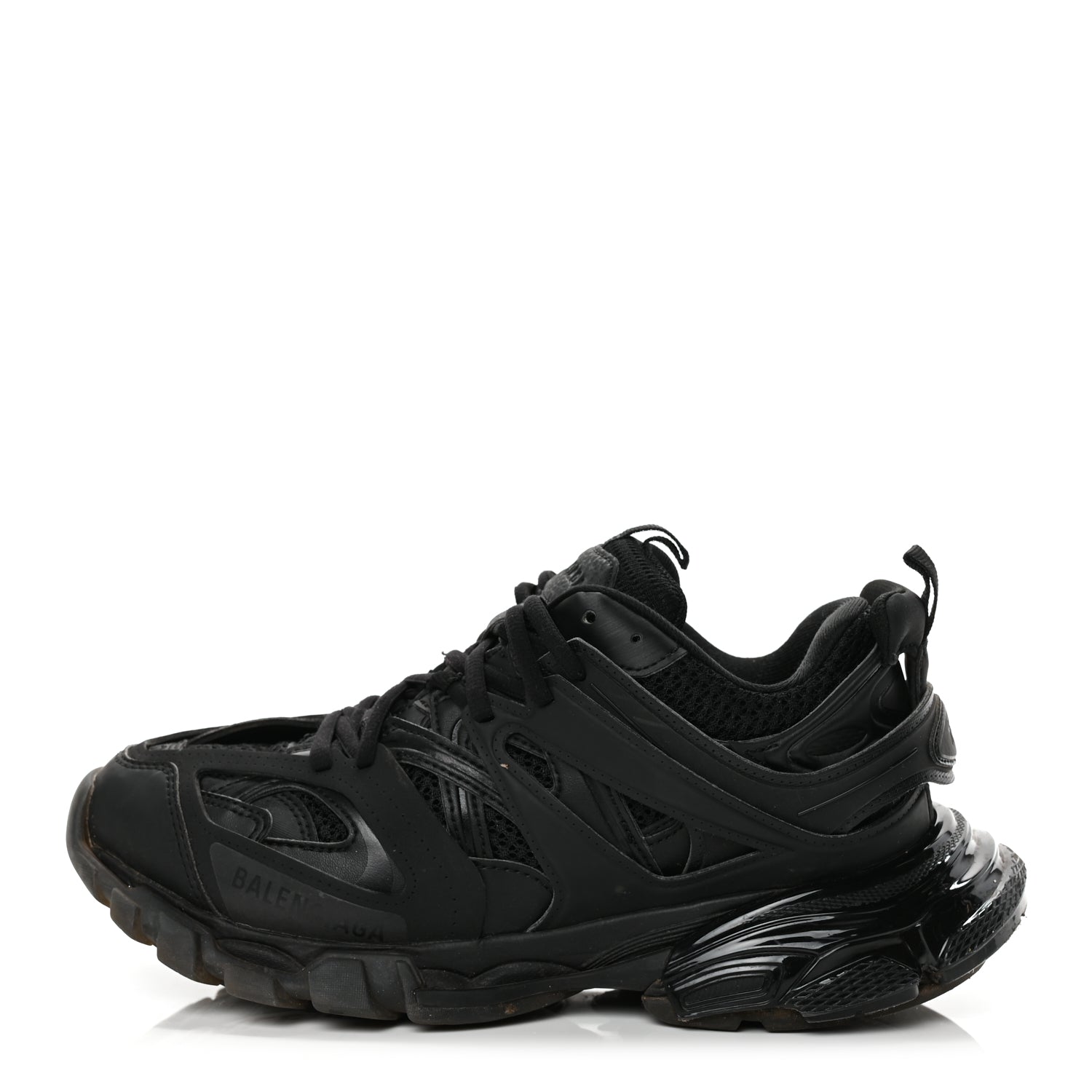 Balenciaga Mesh Nylon Track Sneakers 39 Black