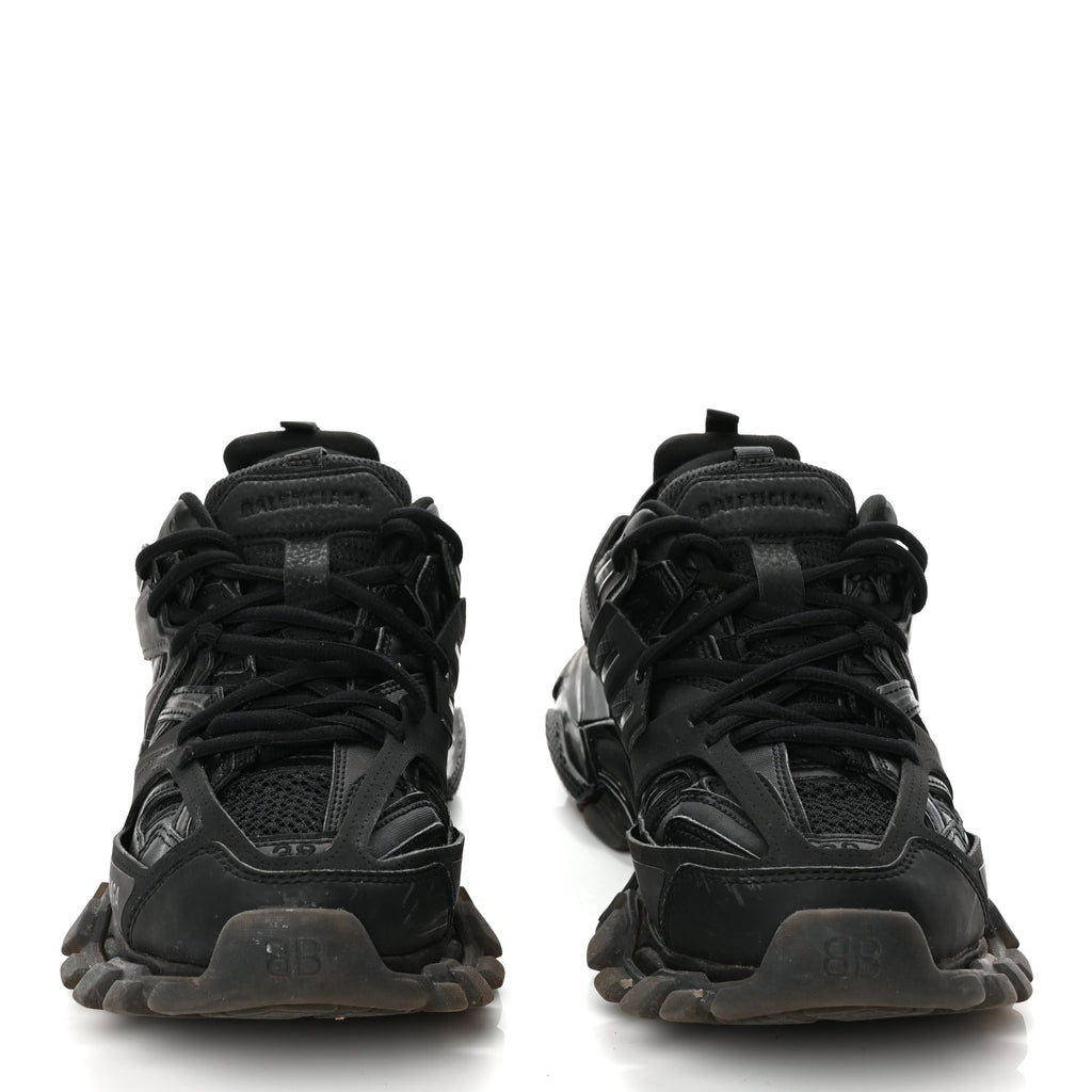 Balenciaga Mesh Nylon Track Sneakers 39 Black