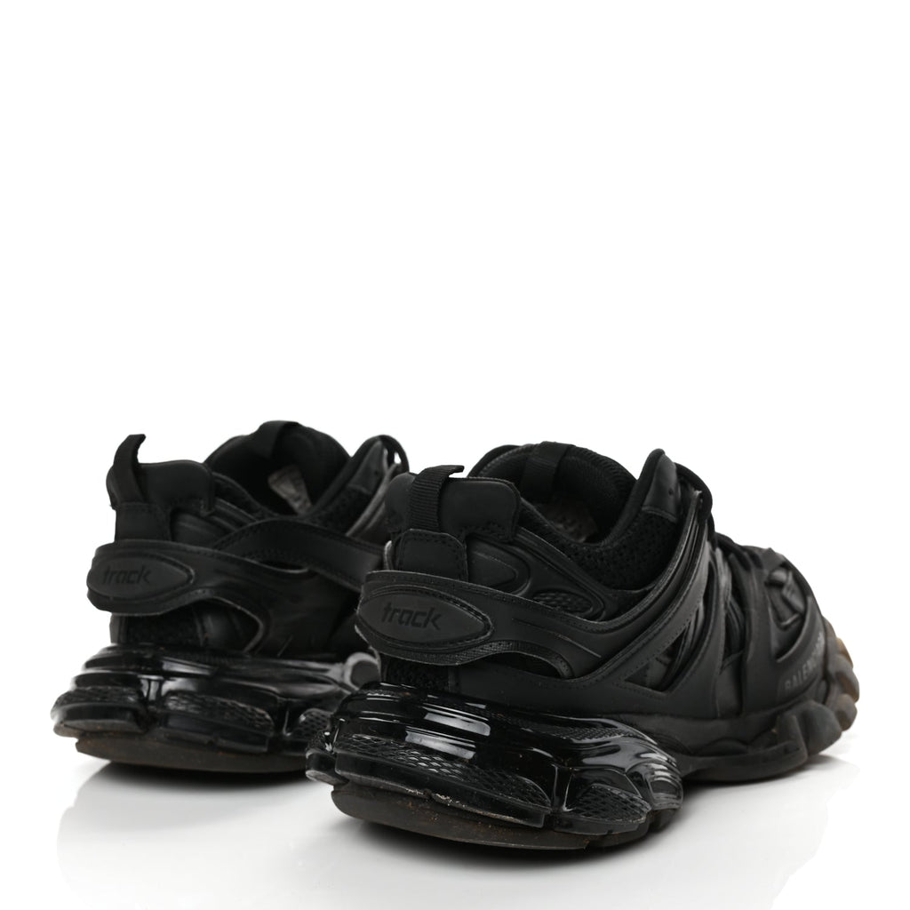 Balenciaga Mesh Nylon Track Sneakers 39 Black