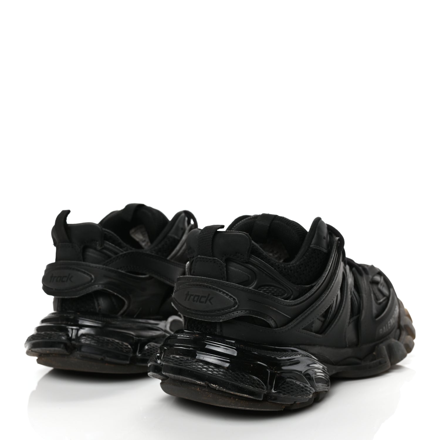 Balenciaga Mesh Nylon Track Sneakers 39 Black