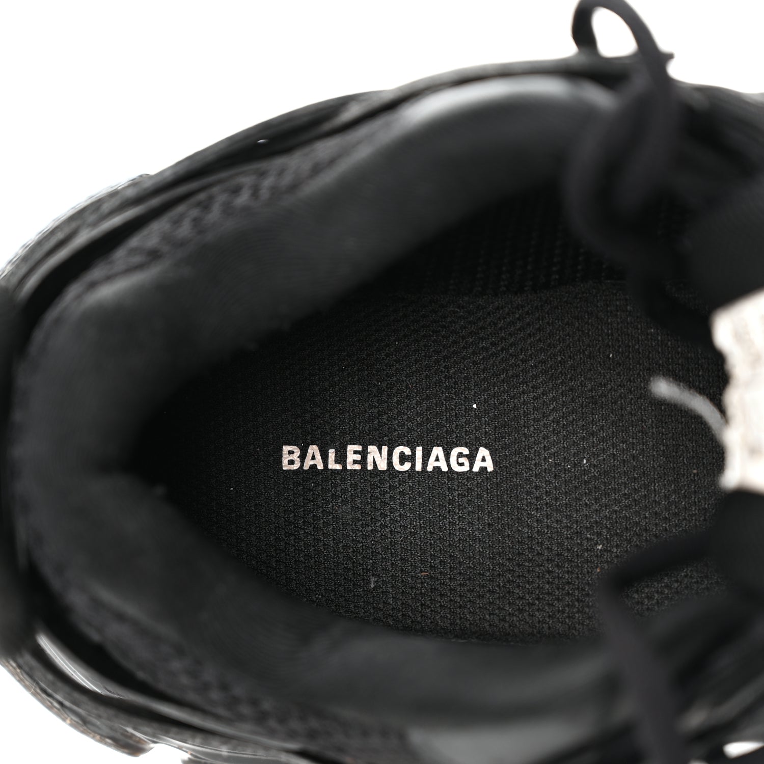 Balenciaga Mesh Nylon Track Sneakers 39 Black