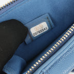 Chanel CC Phone Holder -  Blue Caviar | Champagne Gold Hardware