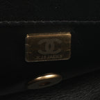 Chanel Mini Rectangular with Pearl Top Handle - Black Lambskin | Aged Gold Hardware