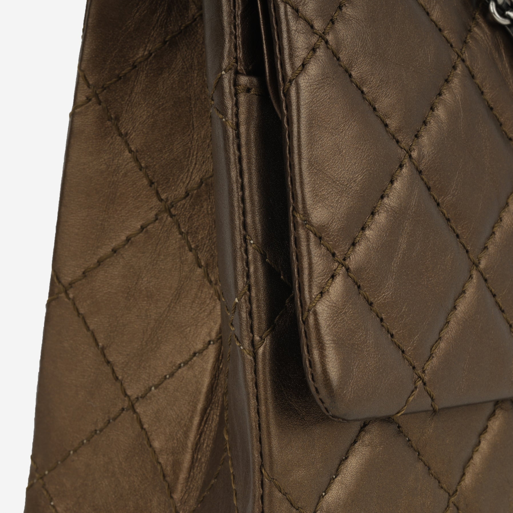 Chanel 2.55 Re-Issue 226 - Bronze Crumpled Calfskin | Ruthenium Hardware