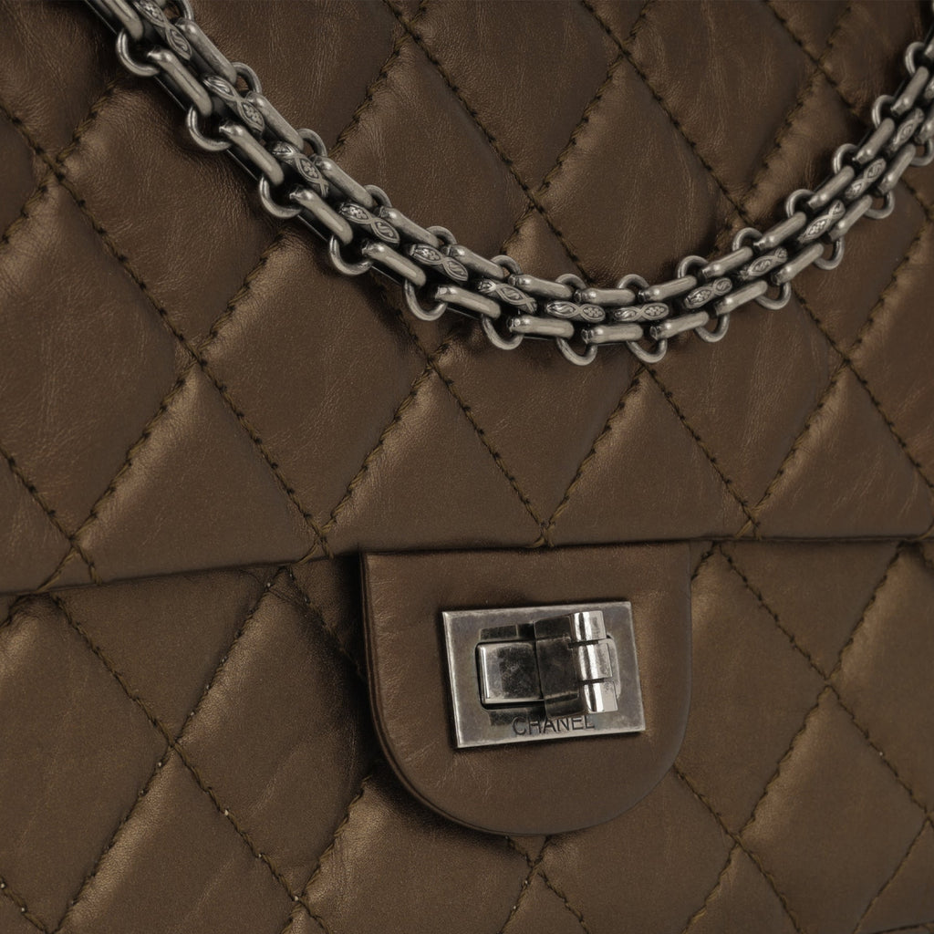 Chanel 2.55 Re-Issue 226 - Bronze Crumpled Calfskin | Ruthenium Hardware